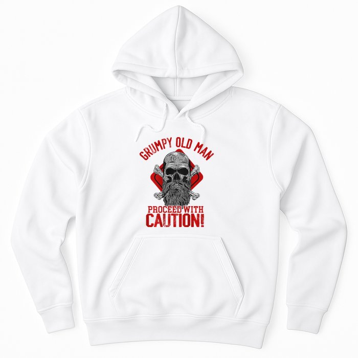 Grumpy Old Man Proceed With Caution Hoodie