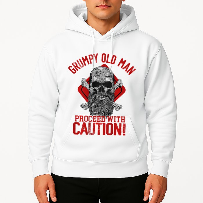 Grumpy Old Man Proceed With Caution Hoodie