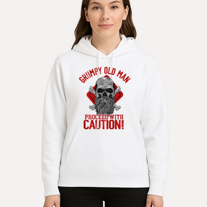 Grumpy Old Man Proceed With Caution Hoodie