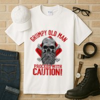 Grumpy Old Man Proceed With Caution Tall T-Shirt