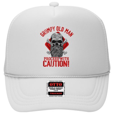 Grumpy Old Man Proceed With Caution Trucker Hat