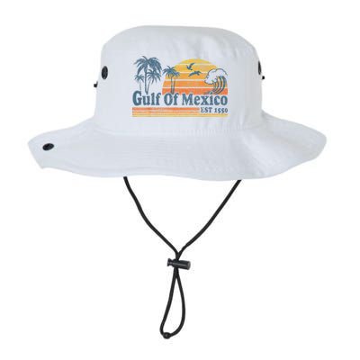 Gulf Of Mexico Est 1550 Retro Vintage Beach Gulf Of Mexico Bucket Hat