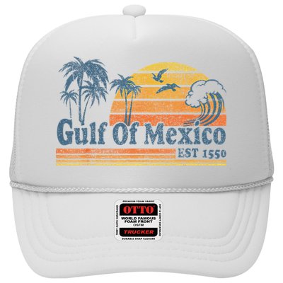 Gulf Of Mexico Est 1550 Retro Vintage Beach Gulf Of Mexico Trucker Hat