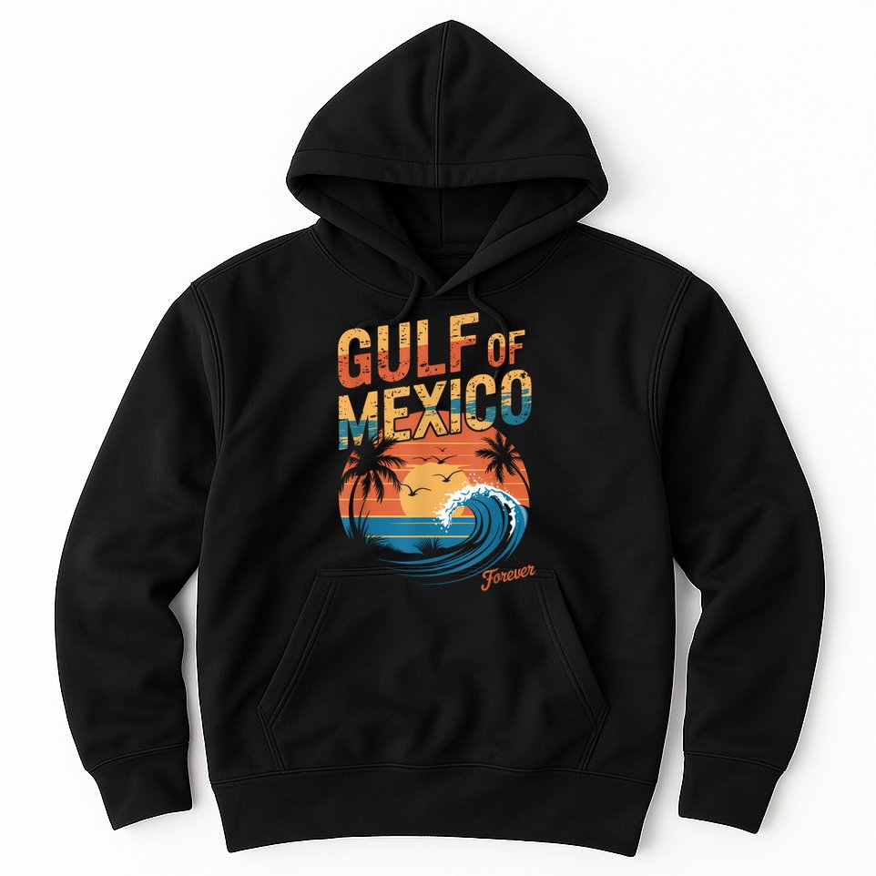 Gulf Of Mexico Forever Retro Vintage Gulf Of Mexico Hoodie