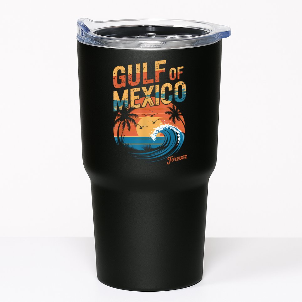 Gulf Of Mexico Forever Retro Vintage Gulf Of Mexico Tumbler