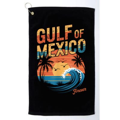 Gulf Of Mexico Forever Retro Vintage Gulf Of Mexico Golf Towel