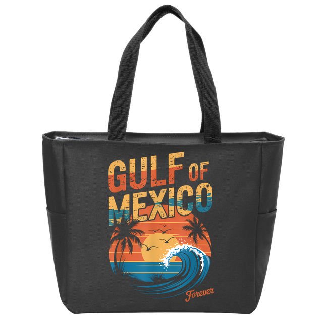 Gulf Of Mexico Forever Retro Vintage Gulf Of Mexico Zip Tote Bag