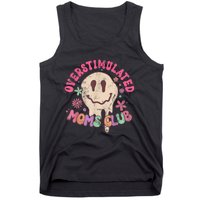 Groovy Overstimulated Moms Club Funny Trendy Mom Tank Top