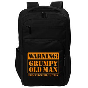 Grumpy Old Man For Grandfathers Dads FatherS Day Impact Tech Backpack