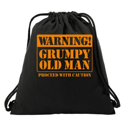 Grumpy Old Man For Grandfathers Dads FatherS Day Drawstring Bag