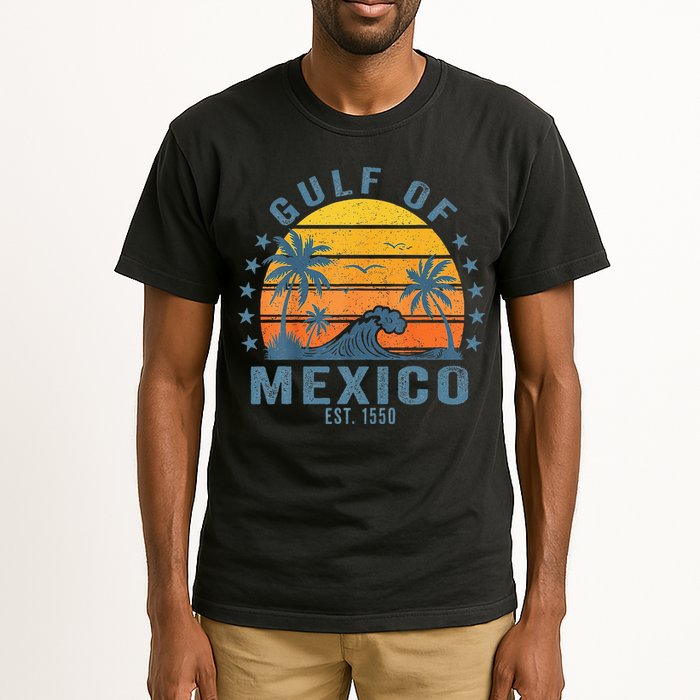 Gulf Of Mexico Est 1550 Retro Vintage Gulf Beach Tall T-Shirt