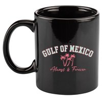 Gulf Of Mexico Always Forever Coastal Love Palms 11oz C Handle Ceramic Mug