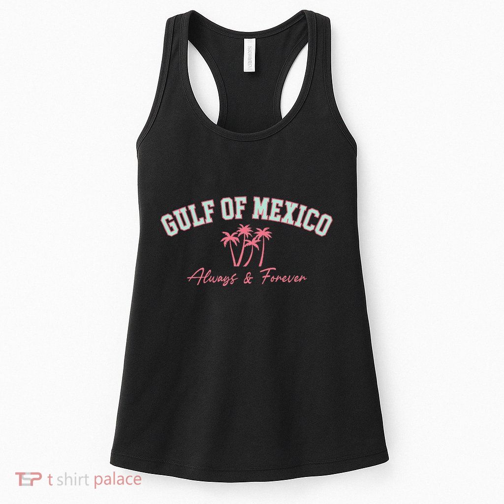 Gulf Of Mexico Always Forever Coastal Love Palms Womens Tank Top