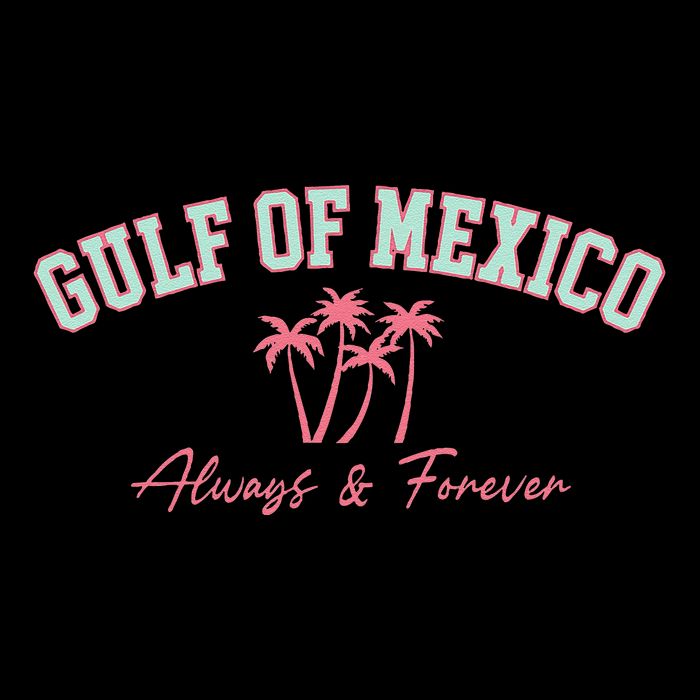 Gulf Of Mexico Always Forever Coastal Love Palms Zip Tote Bag