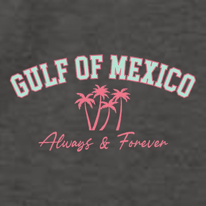 Gulf Of Mexico Always Forever Coastal Love Palms Vector Backpack