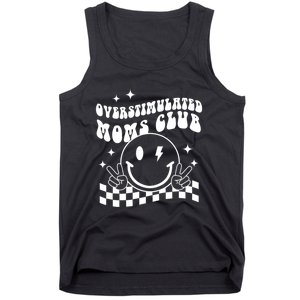 Groovy Overstimulated Moms Club Funny Trendy Mom Tank Top