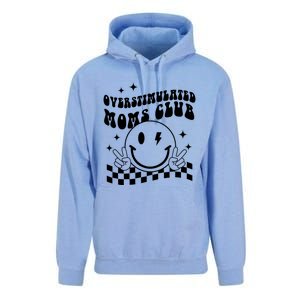 Groovy Overstimulated Moms Club Funny Trendy Mom Unisex Surf Hoodie