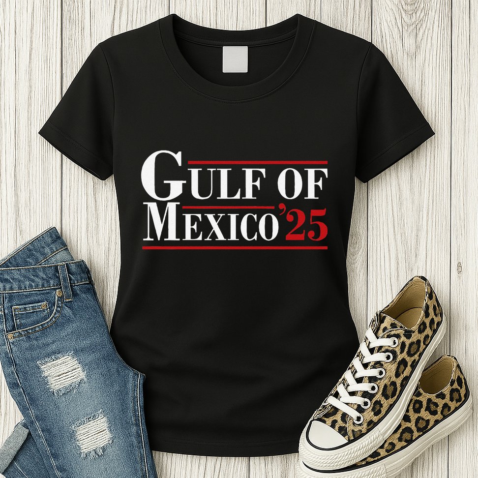 Gulf Of Mexico 2025 The Gulf Of Mexico 25 Est 1550 Womens T-Shirt