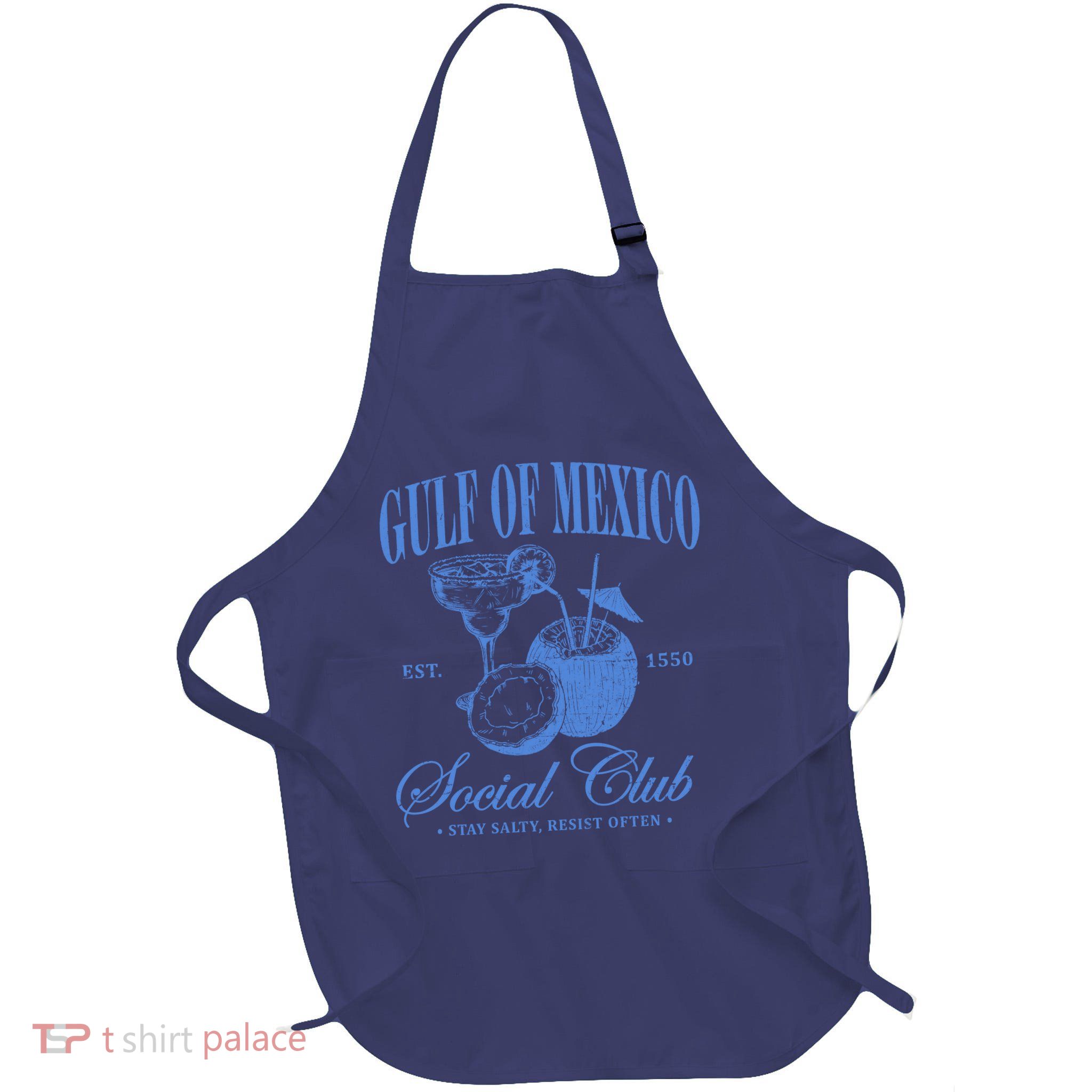 Gulf Of Mexico Vintage Social Club Est 1550 Apron