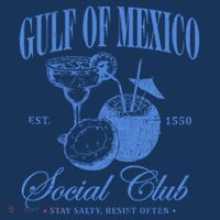 Gulf Of Mexico Vintage Social Club Est 1550 Apron