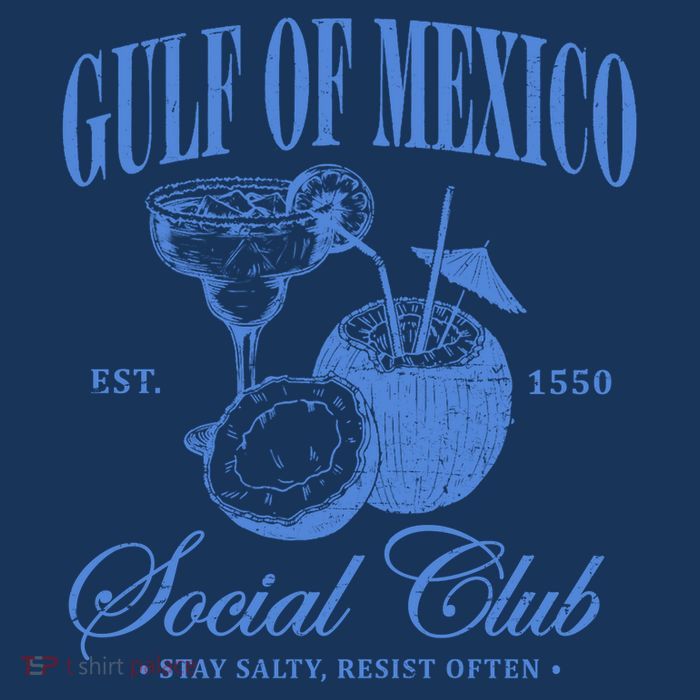 Gulf Of Mexico Vintage Social Club Est 1550 Apron
