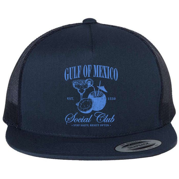 Gulf Of Mexico Vintage Social Club Est 1550 Flatbill Hat