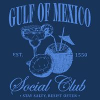 Gulf Of Mexico Vintage Social Club Est 1550 Flatbill Hat