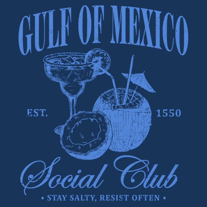Gulf Of Mexico Vintage Social Club Est 1550 Flatbill Hat