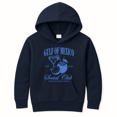 Gulf Of Mexico Vintage Social Club Est 1550 Kids Hoodie