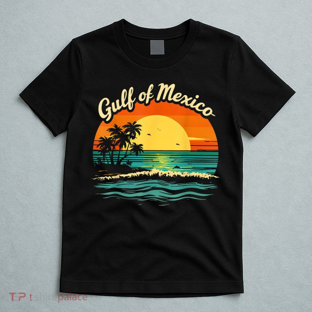 Gulf Of Mexico Beach Palms Summer Vacation T-Shirt