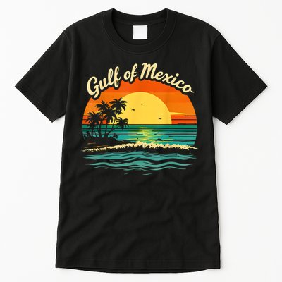 Gulf Of Mexico Beach Palms Summer Vacation Tall T-Shirt