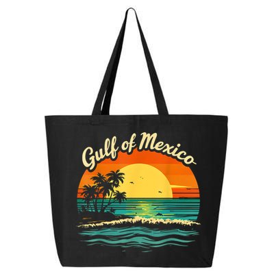 Gulf Of Mexico Beach Palms Summer Vacation 25L Jumbo Tote