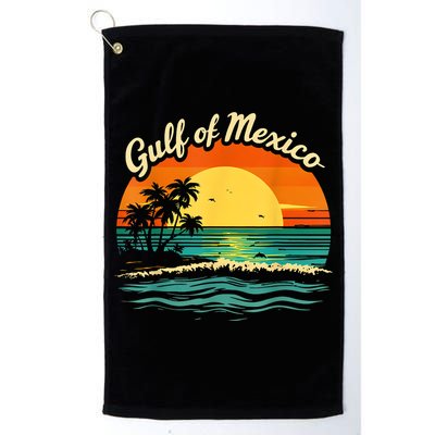 Gulf Of Mexico Beach Palms Summer Vacation Golf Towel