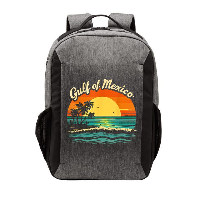 Gulf Of Mexico Beach Palms Summer Vacation Vector Backpack