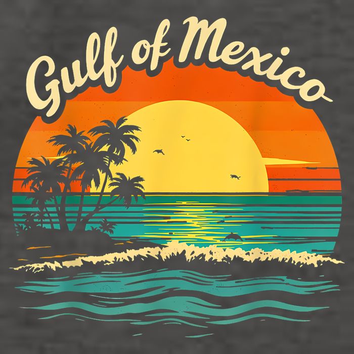 Gulf Of Mexico Beach Palms Summer Vacation Vector Backpack