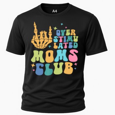 Groovy Overstimulated Moms Club Funny Trendy Mom Performance Shirt