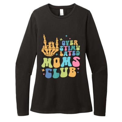 Groovy Overstimulated Moms Club Funny Trendy Mom Womens CVC Long Sleeve Shirt