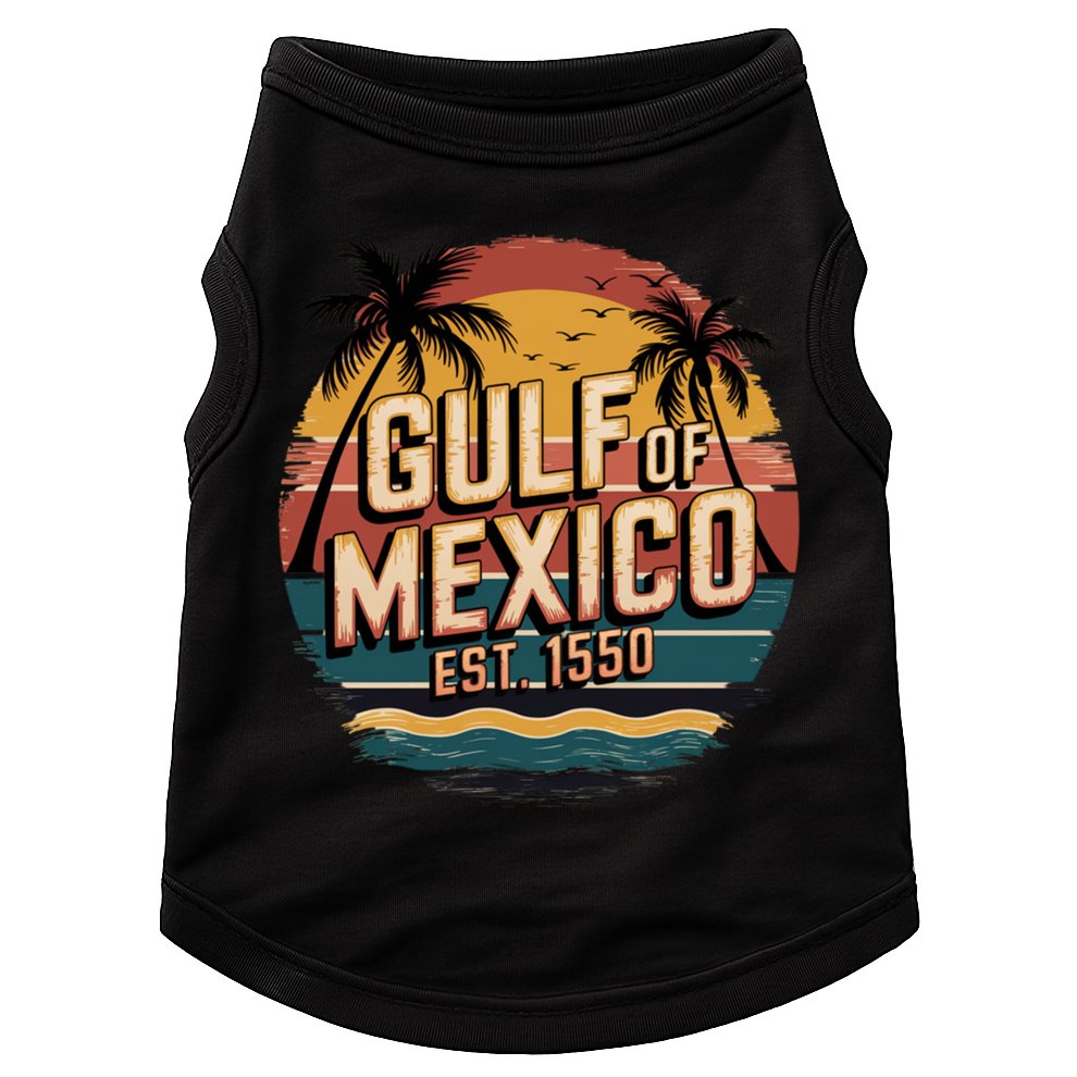 Gulf Of Mexico Retro Vintage EST 1550  Doggie Tank