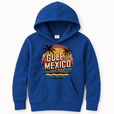 Gulf Of Mexico Retro Vintage EST 1550  Kids Hoodie