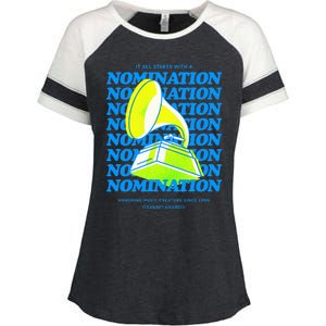 G.RAMMYS O.fficial Merch The Nomination Enza Ladies Jersey Colorblock Tee