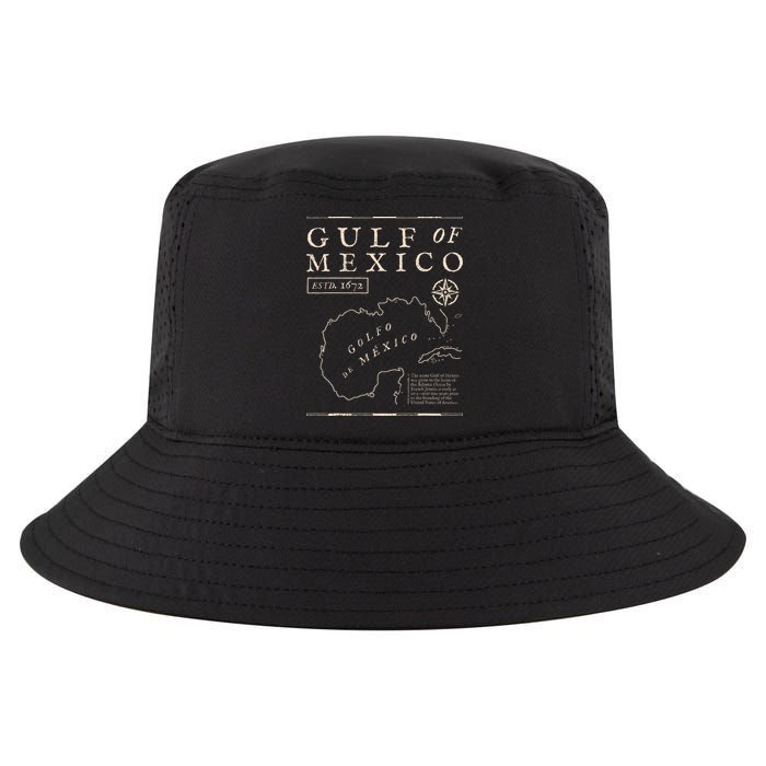 Gulf Of Mexico 1672 Historic Map Cool Comfort Performance Bucket Hat