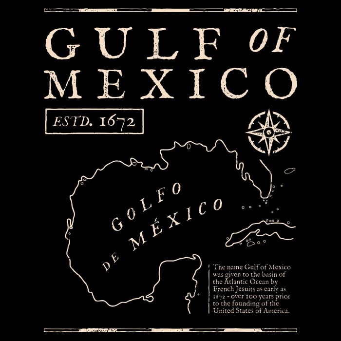 Gulf Of Mexico 1672 Historic Map Cooling Performance Crew T-Shirt