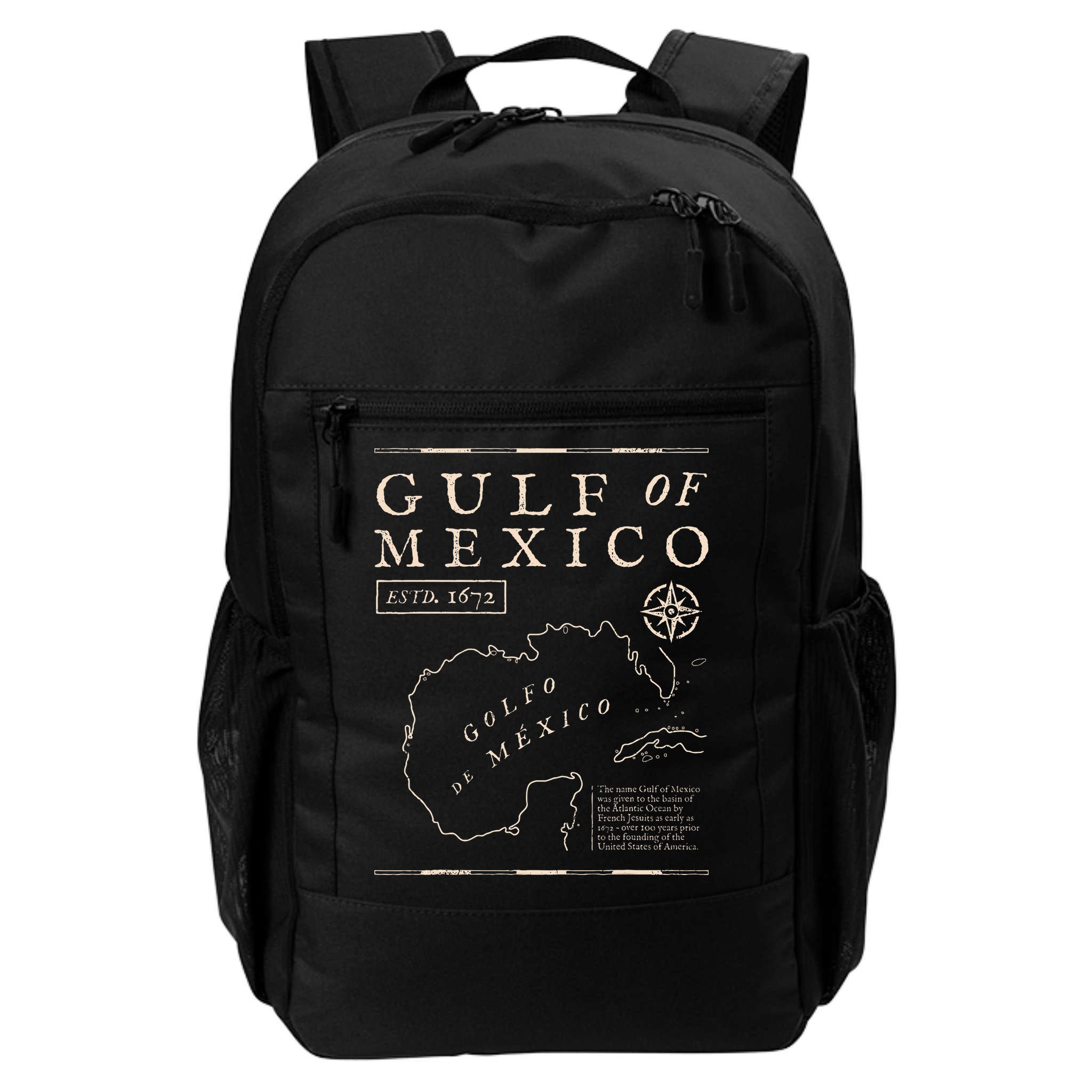 Gulf Of Mexico 1672 Historic Map Backpack