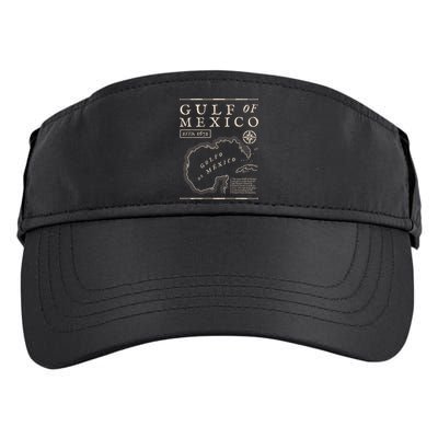 Gulf Of Mexico 1672 Historic Map Adult Drive Performance Visor