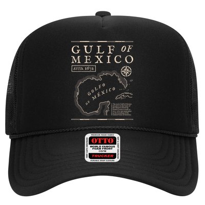 Gulf Of Mexico 1672 Historic Map Trucker Hat