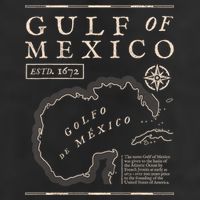 Gulf Of Mexico 1672 Historic Map Hat