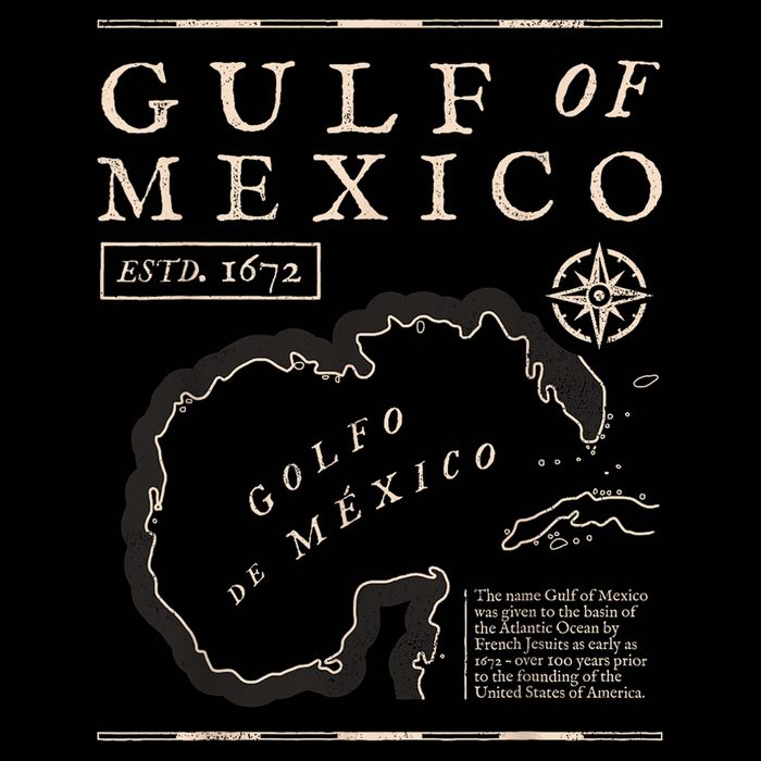 Gulf Of Mexico 1672 Historic Map Wool Snapback Cap