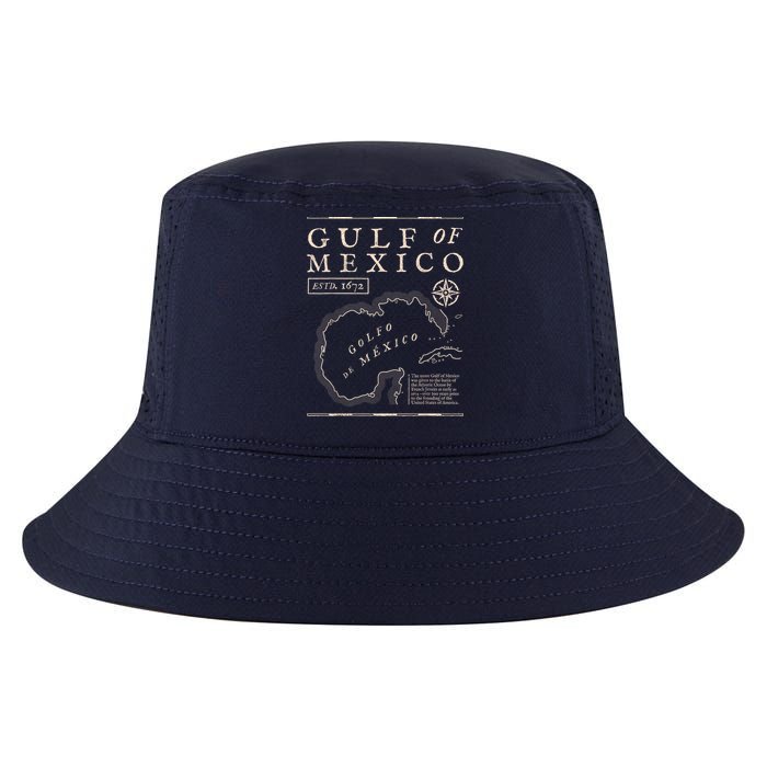 Gulf Of Mexico 1672 Historic Map Cool Comfort Performance Bucket Hat