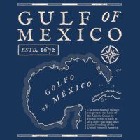Gulf Of Mexico 1672 Historic Map Cooling Performance Crew T-Shirt