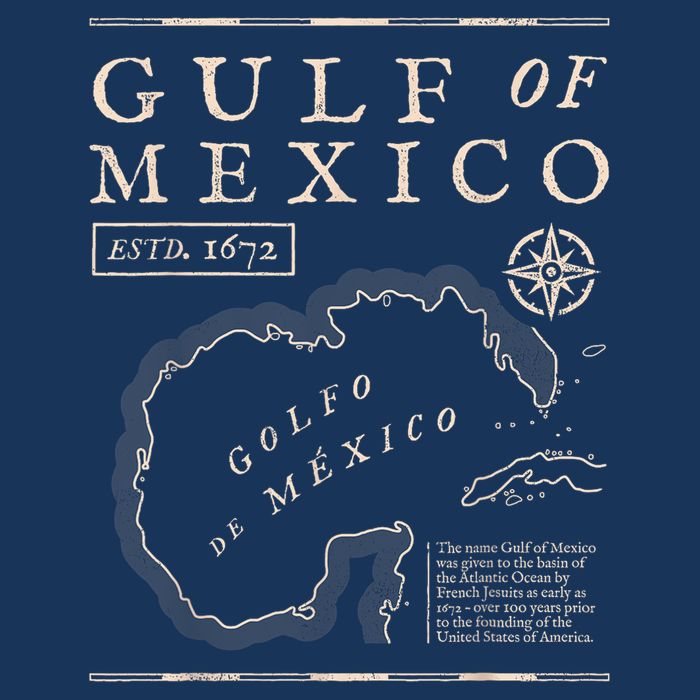 Gulf Of Mexico 1672 Historic Map Cooling Performance Crew T-Shirt